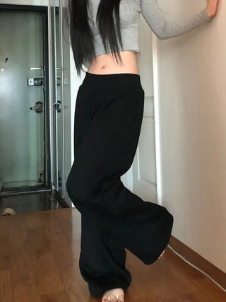 Corset Hip-Padded Elastic Waist Wide Training Pants