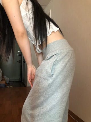 Corset Hip-Padded Elastic Waist Wide Training Pants