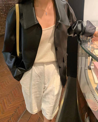 Leather jacket