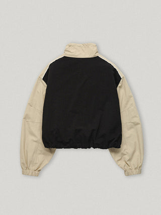 Asymmetric windbreaker jacket