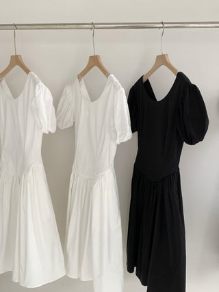 Puff sleeve dress