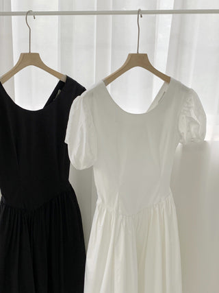Puff sleeve dress