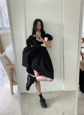 Puff sleeve dress