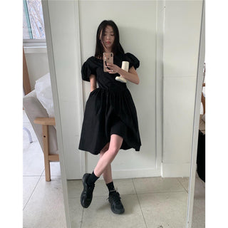 Puff sleeve dress