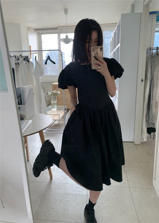 Puff sleeve dress