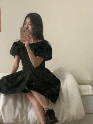 Puff sleeve dress