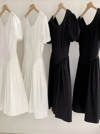 Puff sleeve dress