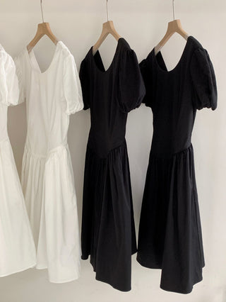 Puff sleeve dress