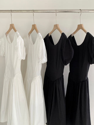 Puff sleeve dress