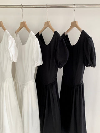 Puff sleeve dress