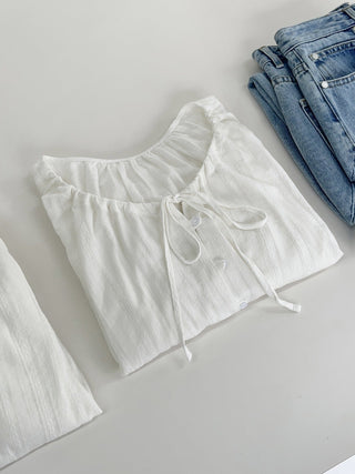 Denim suspender pants