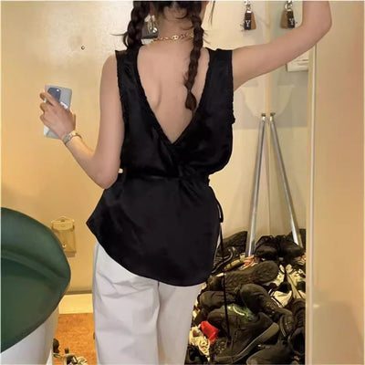 Cross back Top