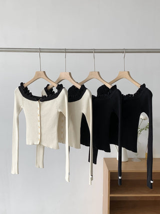 Off-shoulder sweater
