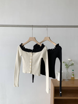 Off-shoulder sweater