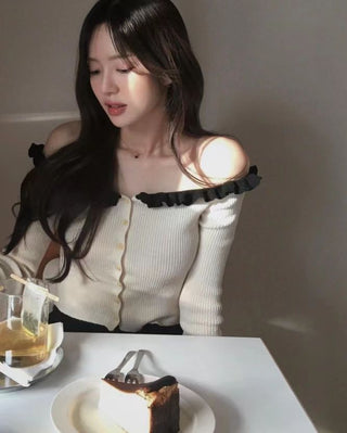 Off-shoulder sweater