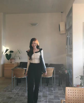 Off-shoulder sweater