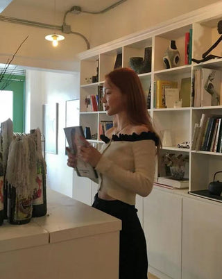 Off-shoulder sweater