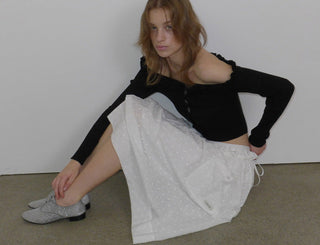 Off-shoulder sweater