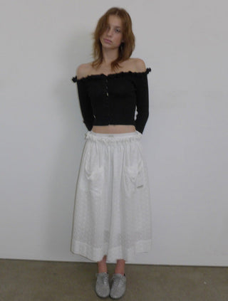 Off-shoulder sweater