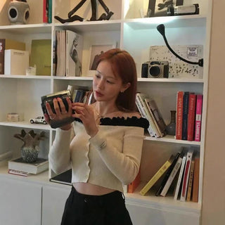 Off-shoulder sweater