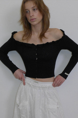 Off-shoulder sweater