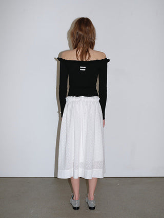 Off-shoulder sweater