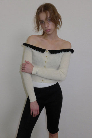 Off-shoulder sweater