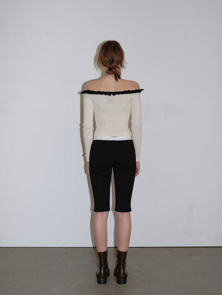Off-shoulder sweater