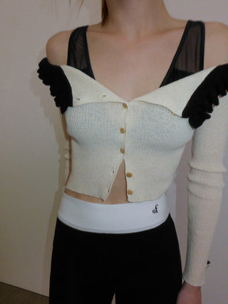 Off-shoulder sweater