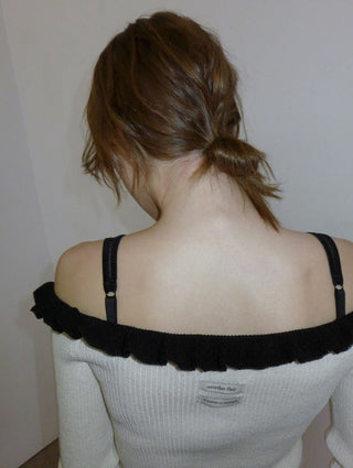 Off-shoulder sweater