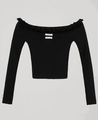 Off-shoulder sweater