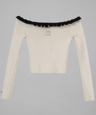 Off-shoulder sweater