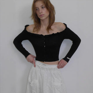 Off-shoulder sweater