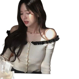 Off-shoulder sweater