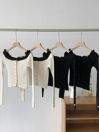 Off-shoulder sweater