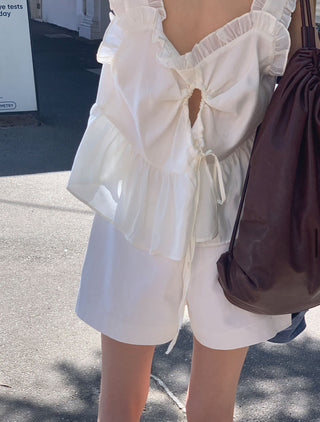 Tight waist shorts