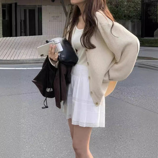 Lace umbrella skirt
