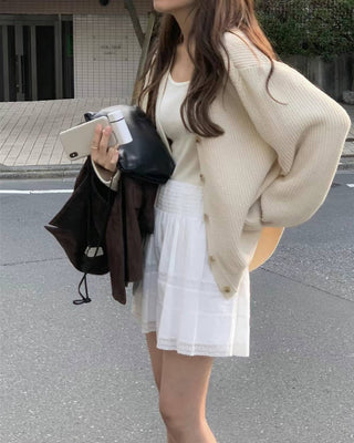 Lace umbrella skirt