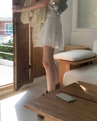 Lace umbrella skirt