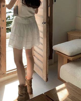 Lace umbrella skirt