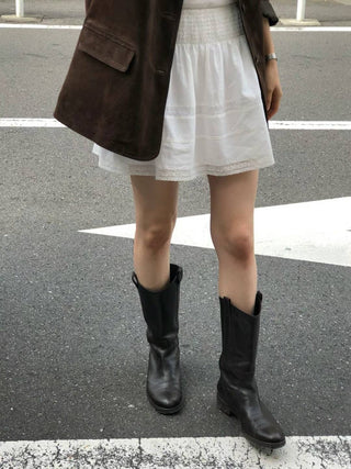 Lace umbrella skirt