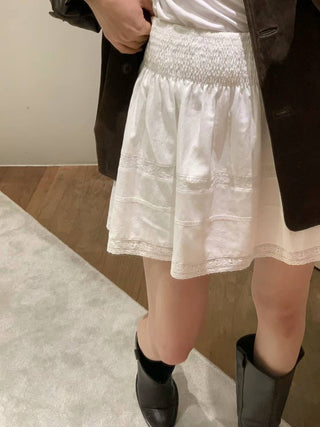 Lace umbrella skirt