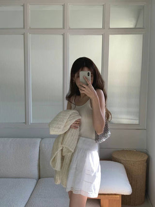Lace umbrella skirt