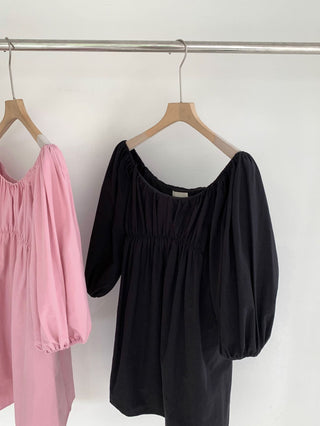 Bubble sleeve dress