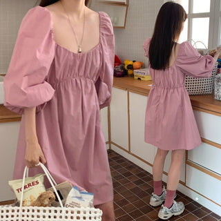 Bubble sleeve dress