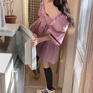 Bubble sleeve dress