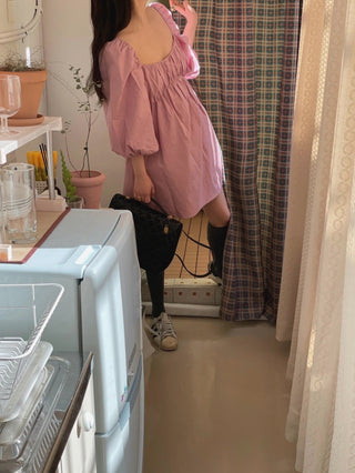 Bubble sleeve dress