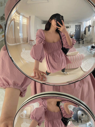 Bubble sleeve dress