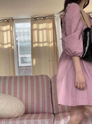 Bubble sleeve dress