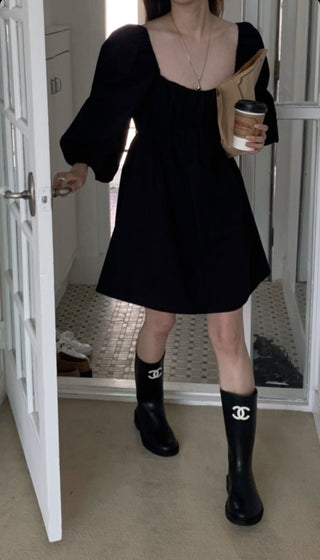 Bubble sleeve dress